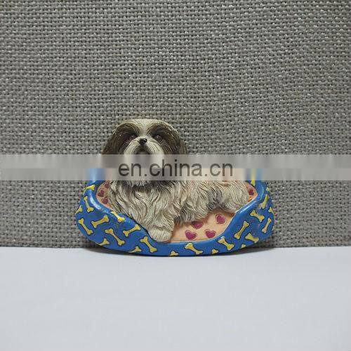 3d sourvenir dog shaped fridge magnet