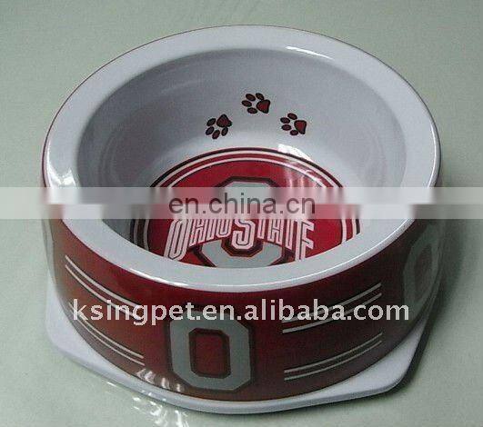 America Baseball Melamine Pet Feeder