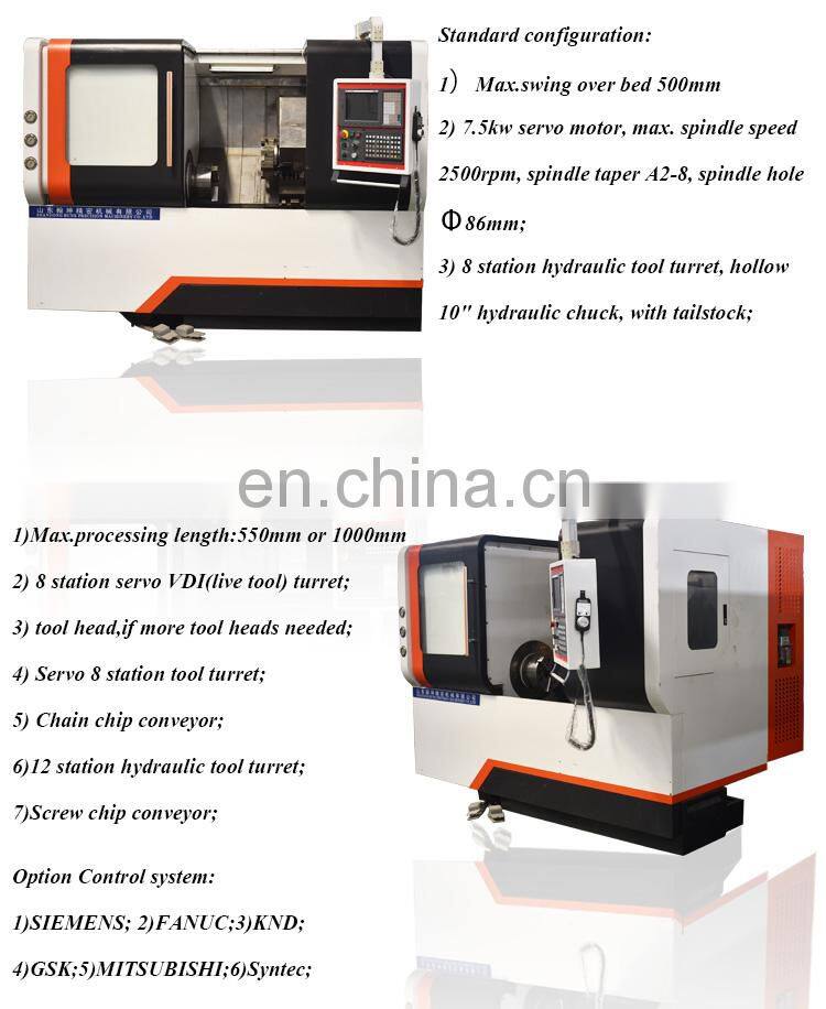 CK50L high precision good price cnc lathe