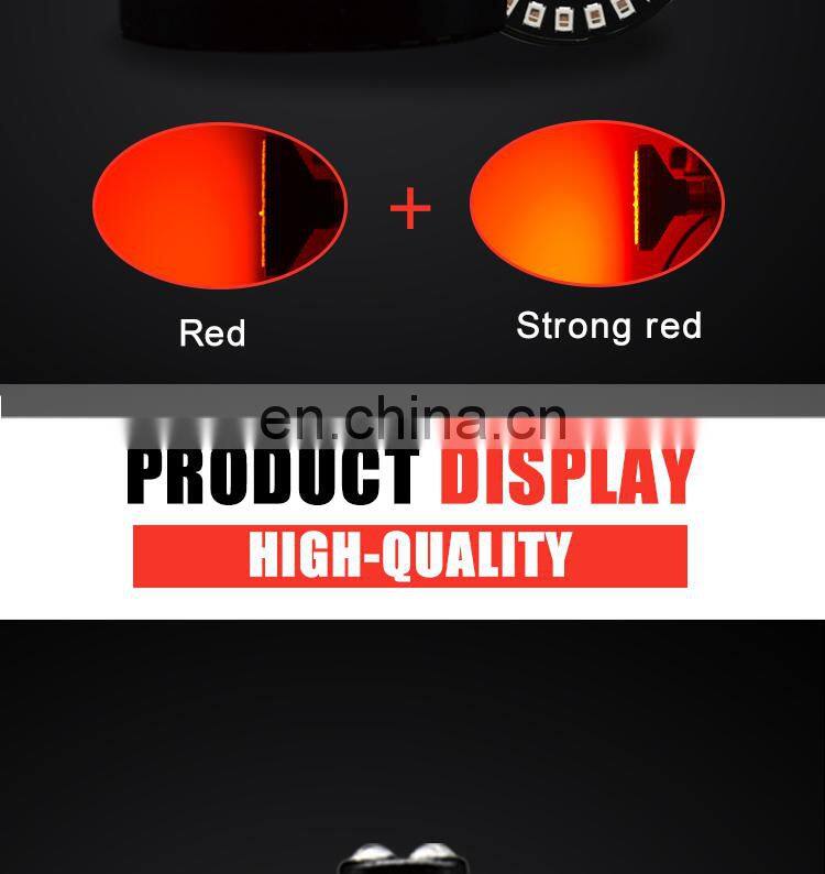 Waterproof 2 inch rear tail light 800lm front white and amber 1157 LED bullet style turn signal for motorcycle harley davidson