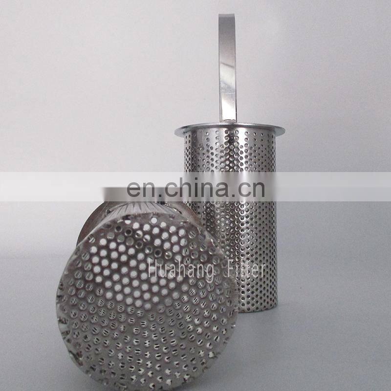 Portable stainless steel oil filter cartridge basket filter