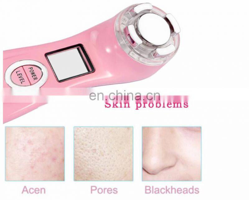 Multifunction Color Photon RF Vibration EMS Massage Cleaning Instrument Electronic Beauty Instrument