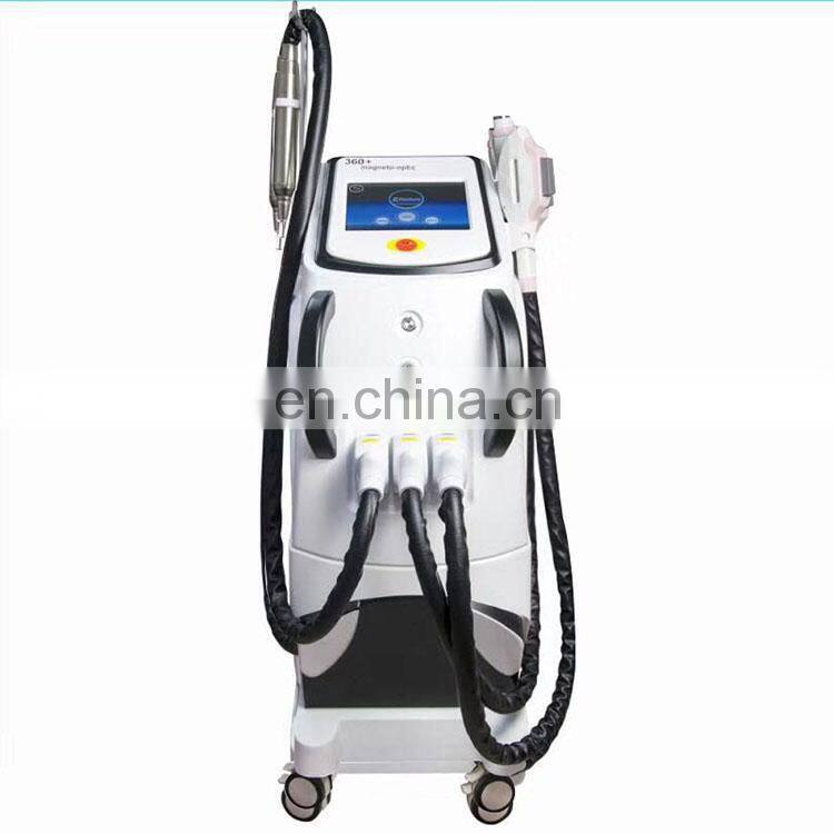 Unique design 4 in 1 best 360 Magneto-optical RF OPT Picosecond laser hair removal machine