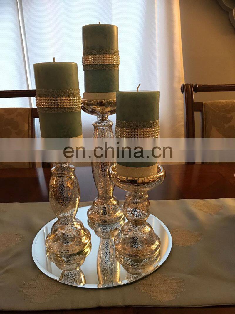 12" ROUND MIRROR TRAY WITH ROUNDED EDGES CAN BE USED FOR MANY THINGS,CANDLES,FLOWERS, CRYSTAL ETC.