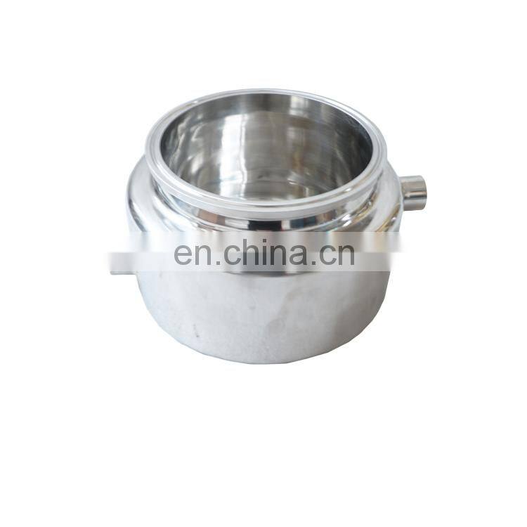 Stainless Steel Fully Jacketed Splatter Platter Tri clamp Collection Base