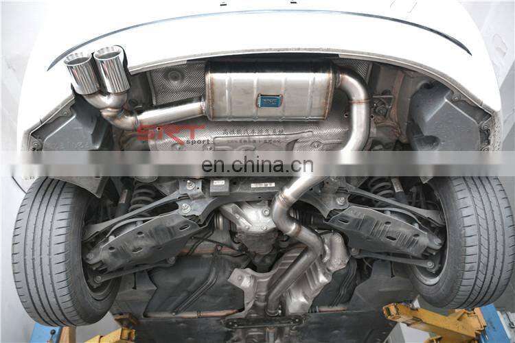 Steel Pipes for BMW 1 series powerful exhaust catback with quad double tip