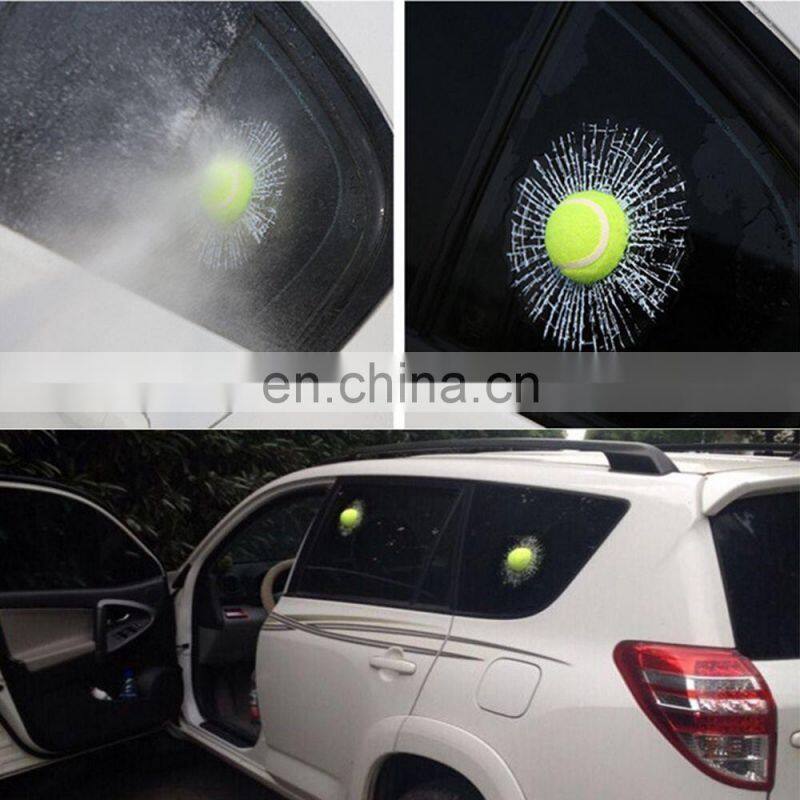 Window Sticker Auto Decals 3D Car Stickers Baseball Tennis Football Accessories Ball Hits Body Styling Funny