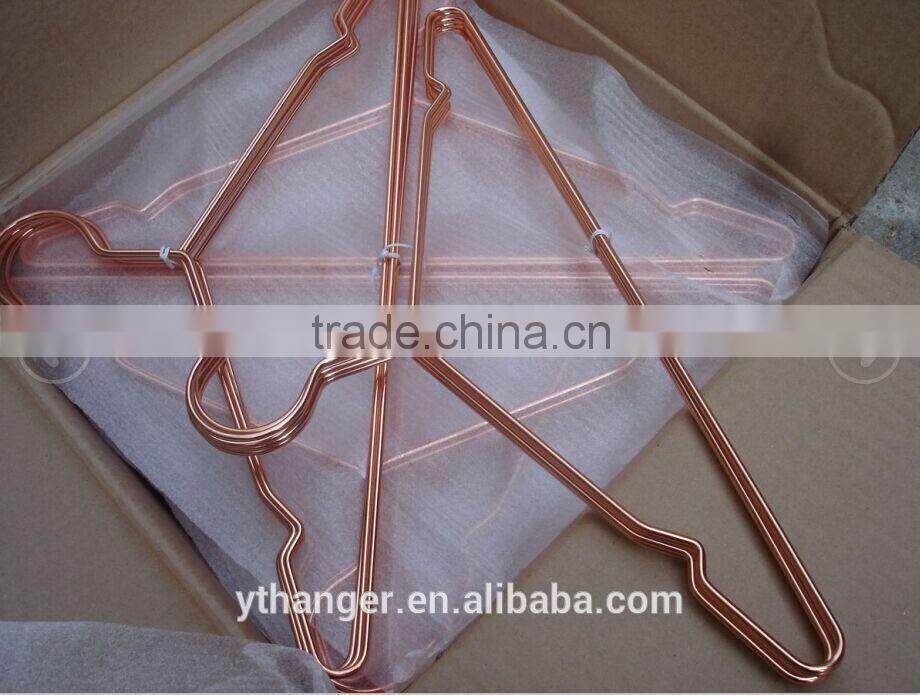 MH-YT-004 electroplate purple bronze colored wire metal hanger