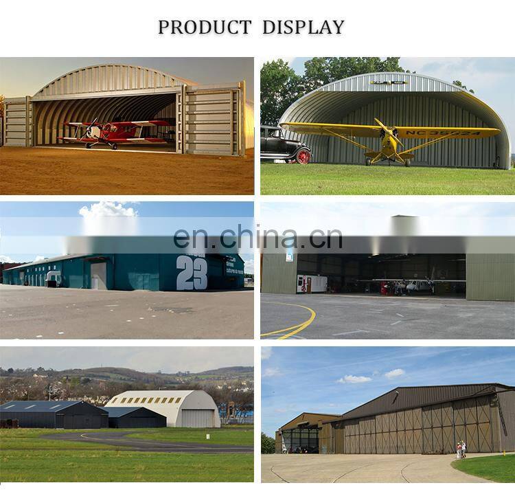 Big dome tarpaulin cover prefabricated steel hangar prices
