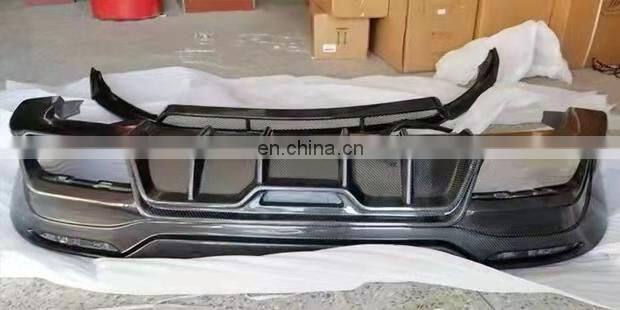 Runde Carbon Fiber For Mercedes-Benz GLB X247 Body Kit Front Lip Rear Lip Hood Cover Grille Exhaust Wind Knife Mirror Shell