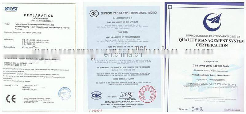 Easy Installation And Convenient Pressurized Solar Energy System Split Solar Water Heater
