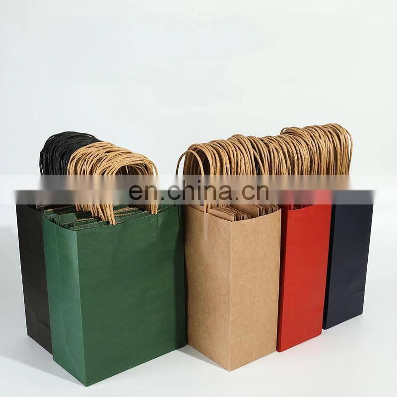 HD330T Fully Automatic Square Bottom Shopping Kraft Paper Bag Making Machine With Twisted Handle Inline price