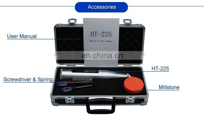 Taijia ht-225 digital hammer test beton used for hardness testing of materials hammer rebound test concrete