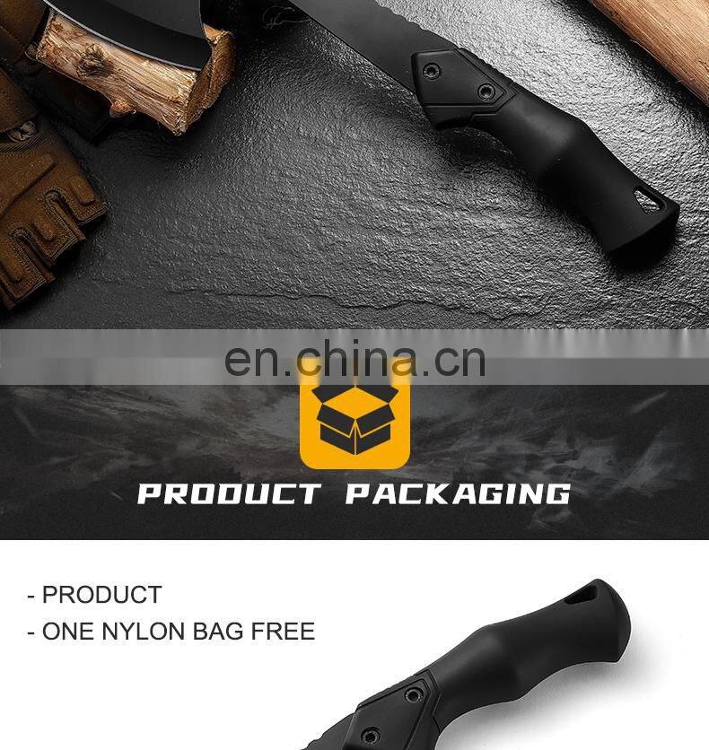 All black innovative multi-functional axe outdoor camping survival tool Axe hammer rubber handle anti-skid