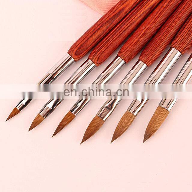 Amazon Topsale Premium Custom Acrylic Nail Brush 100% Kolinsky Nail Brush