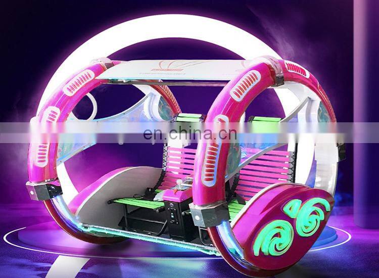 High quality fiberglass children happy car amusement rides kids electric car