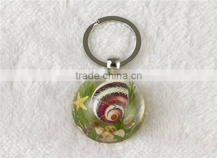 Wholesale Real starfish key chain rings