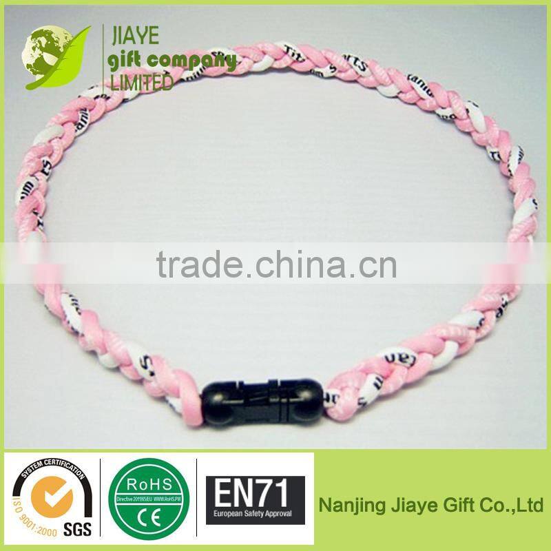 New 3 Ropes Tornado Ionic Titanium Baseball Sports Necklace