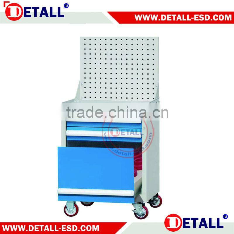 drawer tool cabinet with perforated tool panel