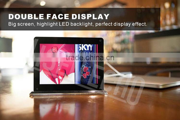 High quality acrylic desktop advertising bank power station 20000mAh with li-polymer battery