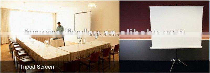 High gain high contrast HD tripod projection screen