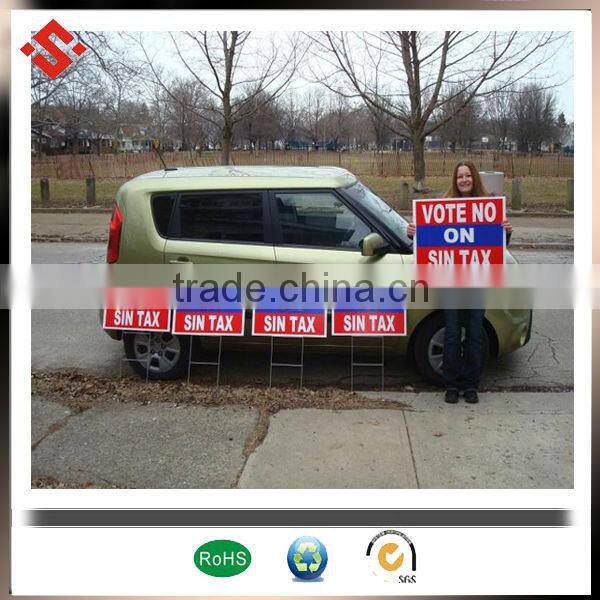 PP polyproplene Warning Sign Corrugated plastic sheet