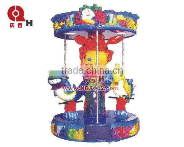 mini three seats carousel ride