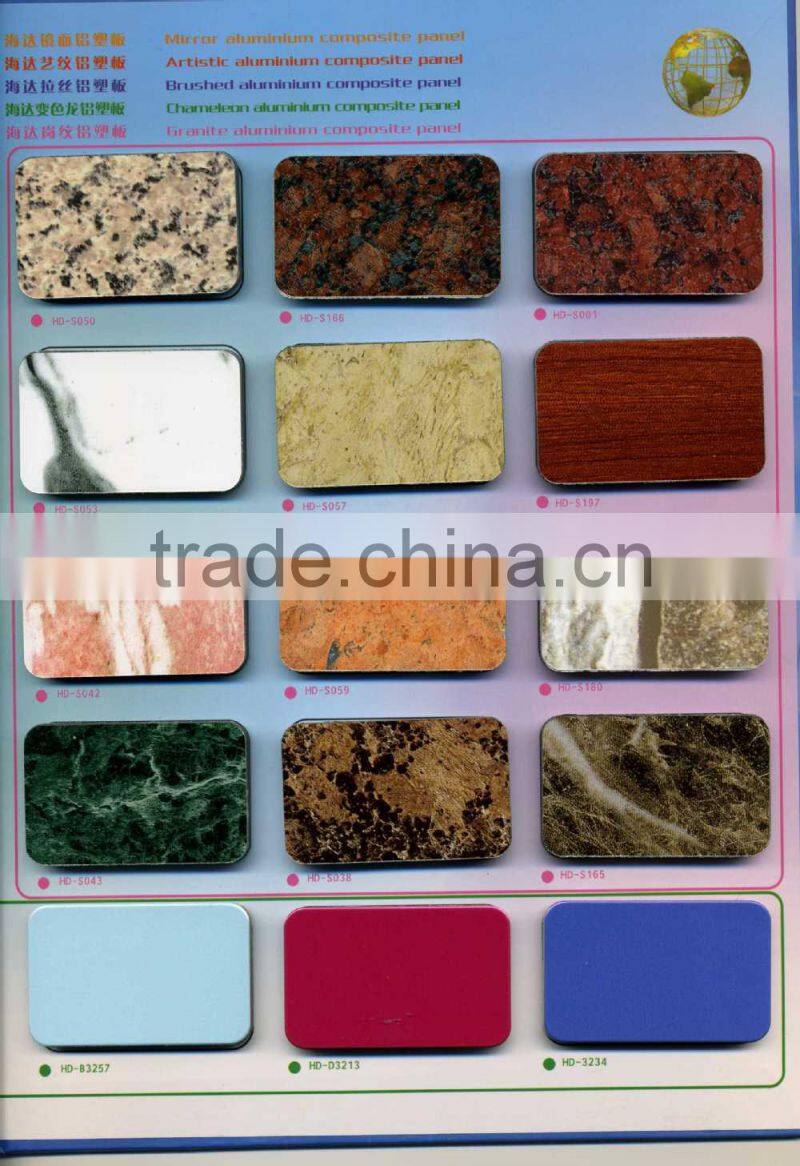 3mm/4mm brushed aluminum interior wall panels/ aluminum composite panels (ACP ) factory