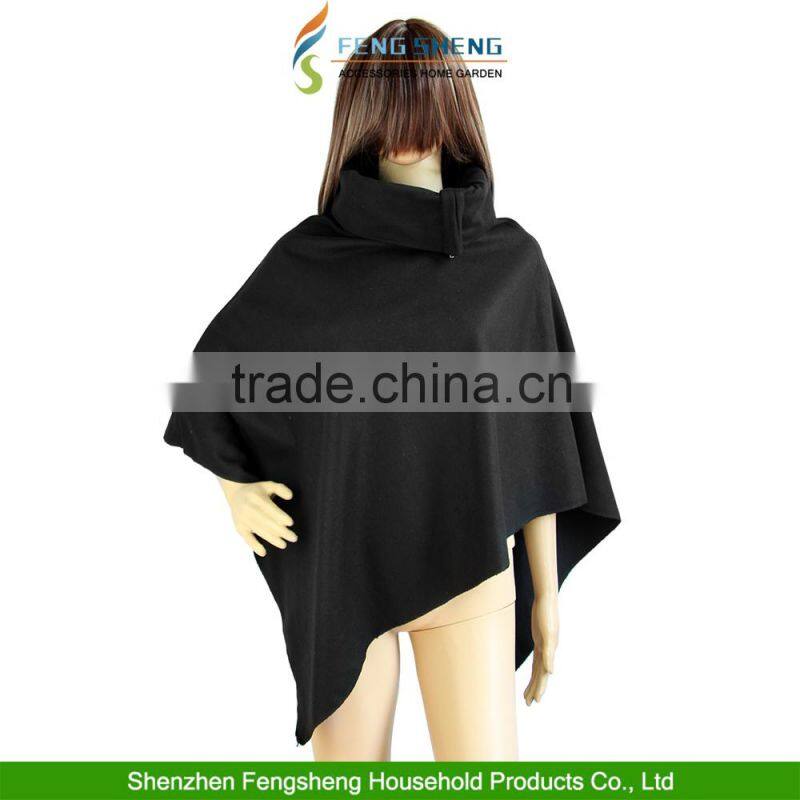 Women Warm Winter Loose Cape Coat Batwing Poncho draped Shawl Parka Wrap Outwear