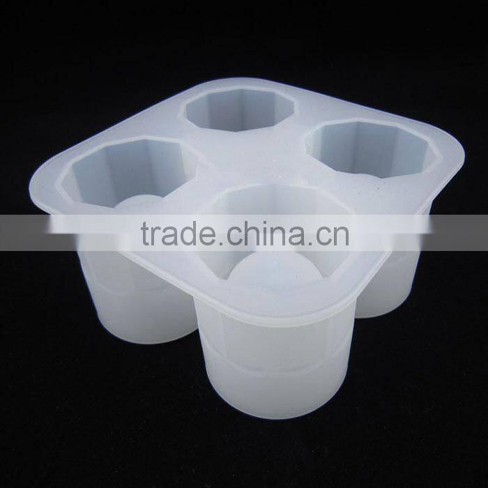 2015 Hot selling cup shaped silicone ice cube tray in hot summer