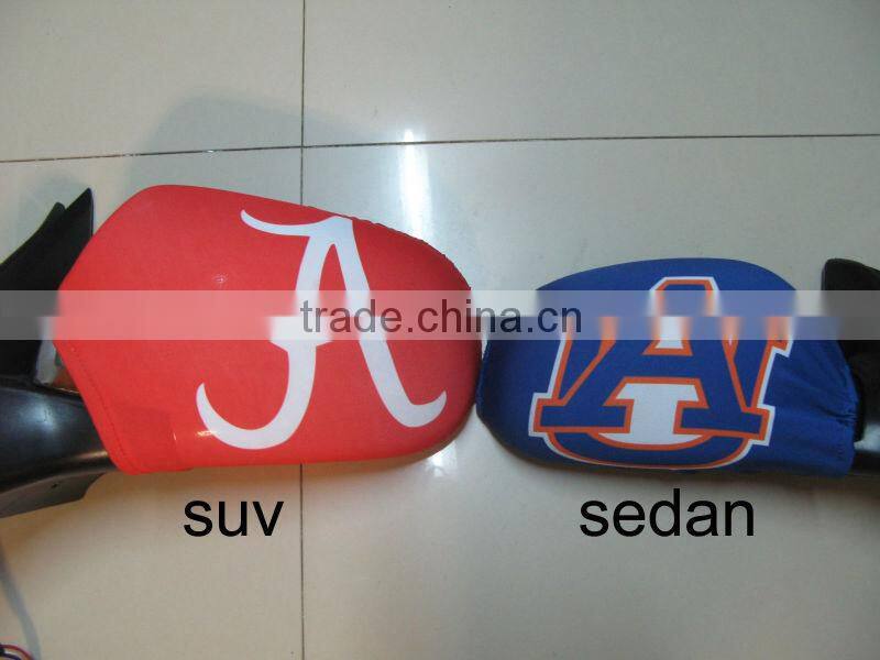 NO MOQ with custom design printed promotional car mirror flags