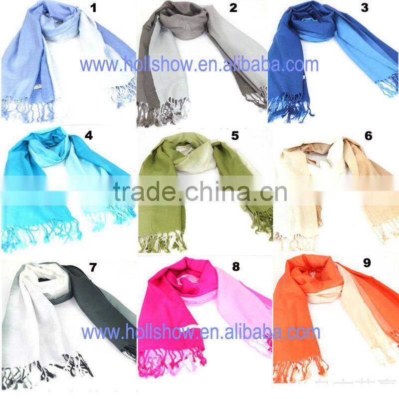Wholesale Cheap Fashion Two Tone Acrylic Pashmina Scarf