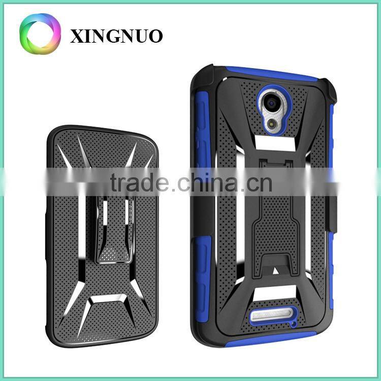 Rugged Armor Holster Case Cover Case for Moto X3 With Kickstand and Locking Belt Swivel Clip