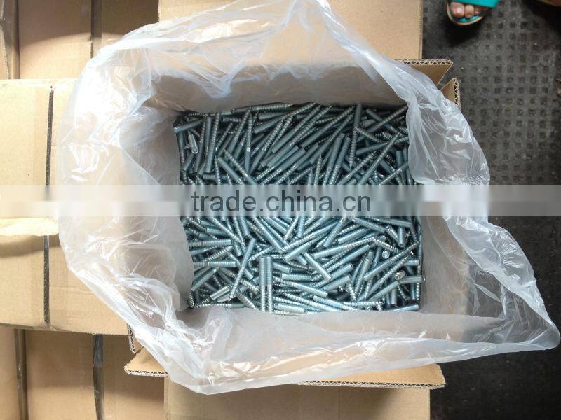 Hanger bolt and dowel screw Q195 ,zinc,M6