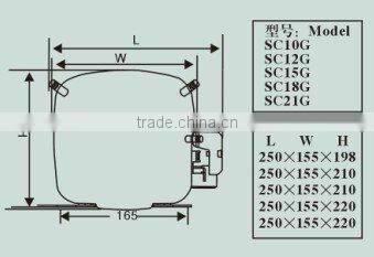 SC15L(R404) refrigeration compressor