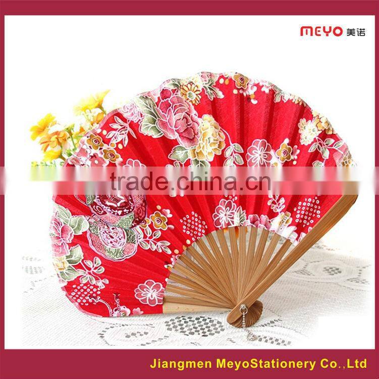 2015 Fabric hand held fan for business present Shell Shape