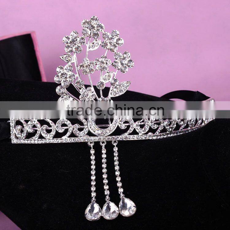 BlingBling Cheap Wholesale Bridal Crown Crystal Rhinestone Pave Wedding Jewelry for Fashion Bridal Tiara Jewelry