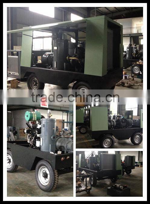 QianKun electric portable large mining screw air compressor