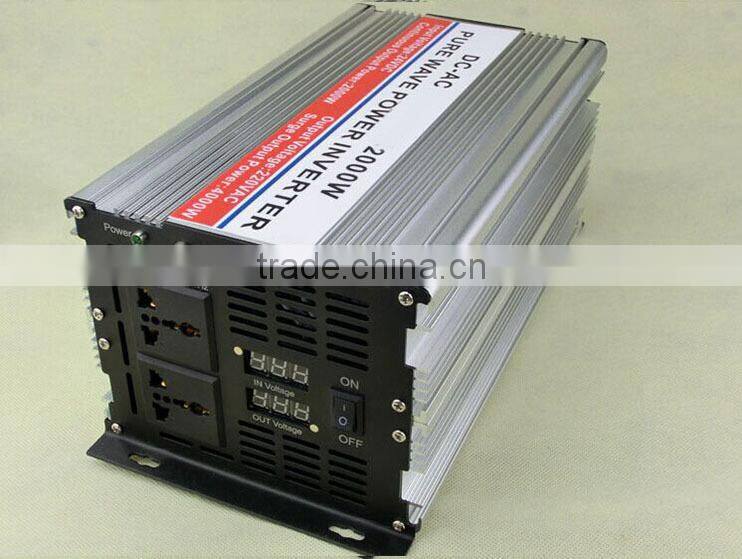 12v/24v/48v input 110v 48v modified sine wave power 2000w dc/ac inverter