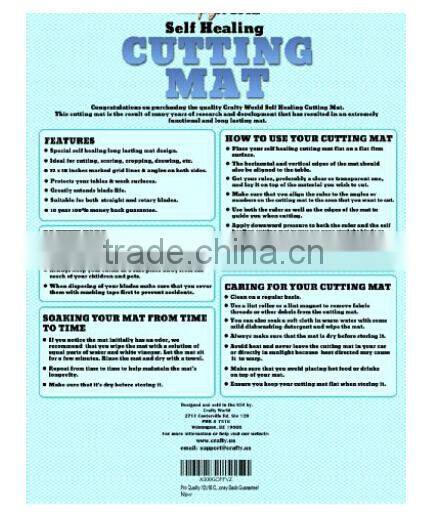 Weldon green 3 Layer non-slip flexible self healing dahle cutting mat