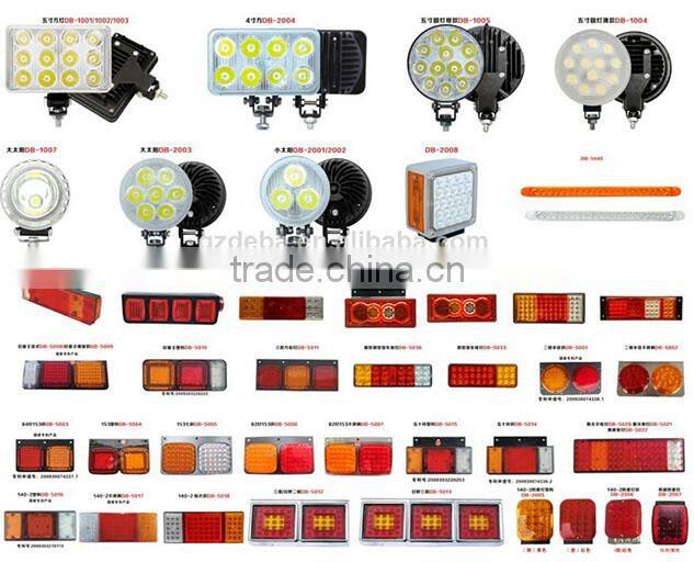 square rear combination lamp led lights for truck
