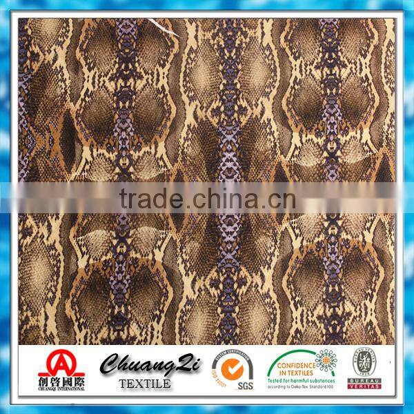 African print rayon fabric/snake skin fabric