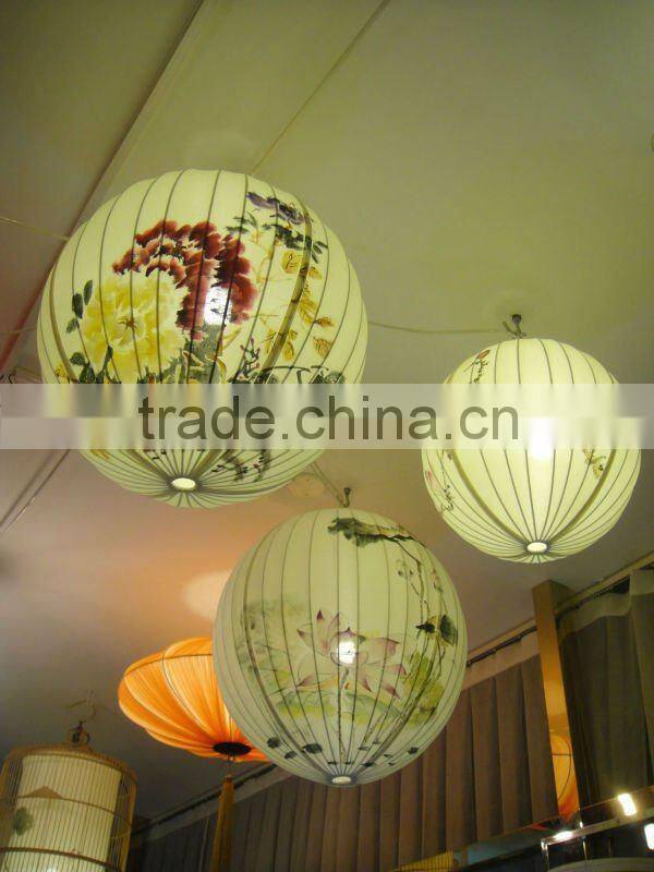 Chinese style red lantern,hotel club teahouse droplight