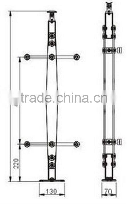 made in china stainless steel outdoor banister (RP-112 )