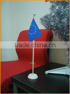 Table Flag with Metal Table Flagpole