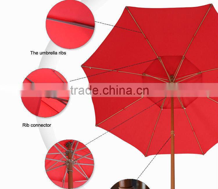 240CM*8K red color luxury chair umbrella