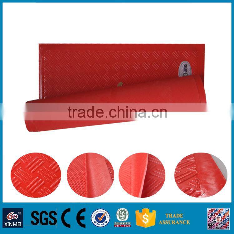 6D xinmei red rectangle rubber mats manufactured in China 50*70cm