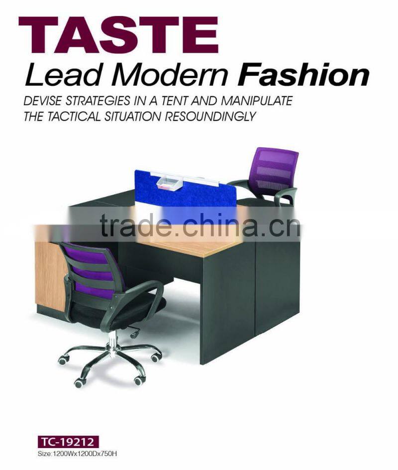 high quality office furniture desk for 2 people TC121