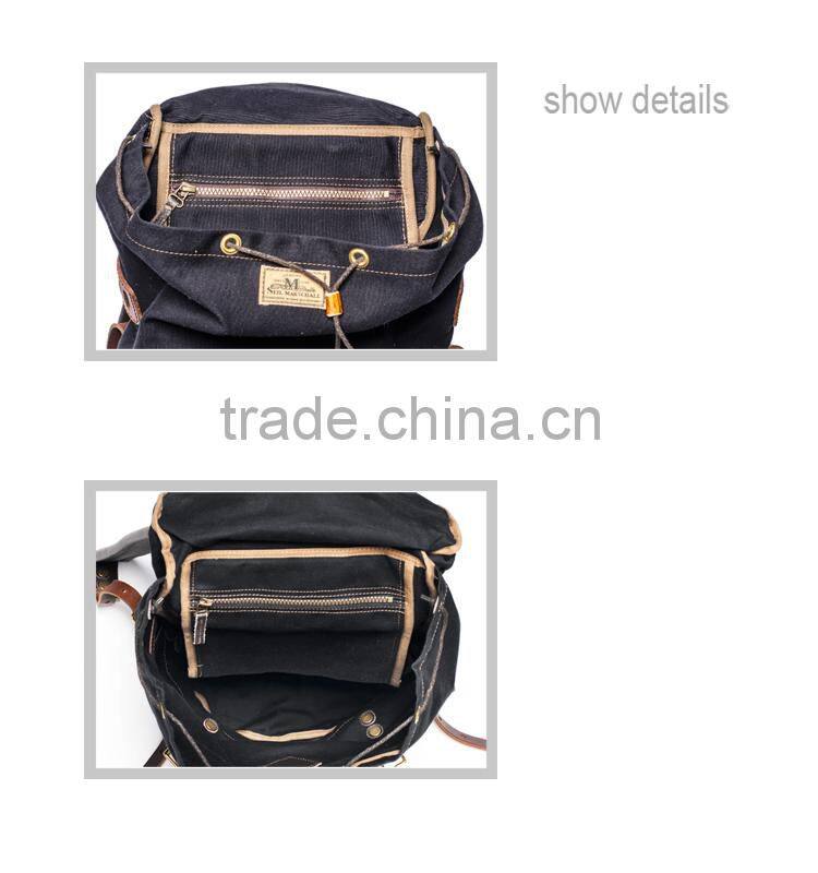 Women men Canvas Active Hiking bag Backpack Travel bag