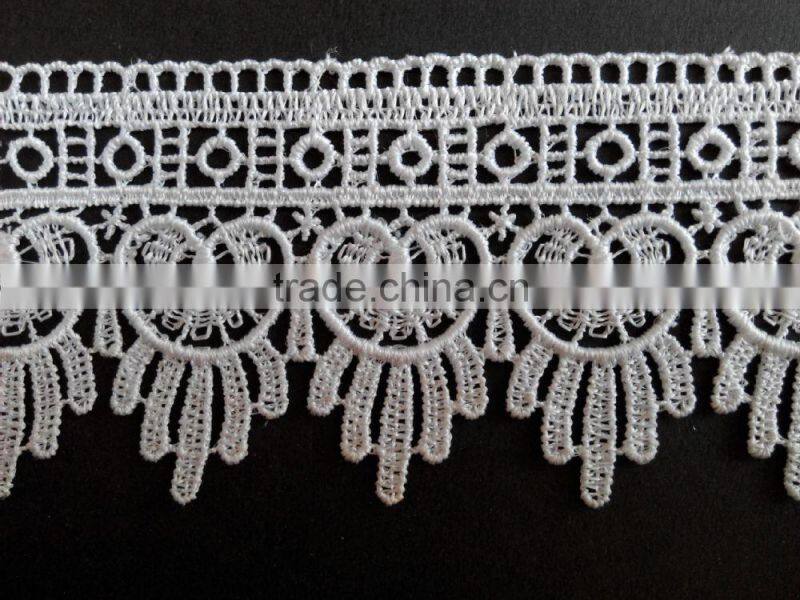Wholesale African Chemical Lace Trim Model GHS195 With 6cm